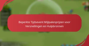Beperkte Tijdsevent Mijlpalenprijzen voor Versnellingen en Hulpbronnen