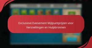 Exclusieve Evenement Mijlpuntprijzen voor Versnellingen en Hulpbronnen