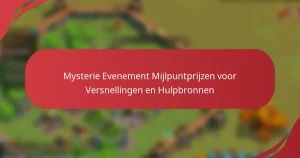 Mysterie Evenement Mijlpuntprijzen voor Versnellingen en Hulpbronnen