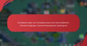 Verwijsbeloningen voor herlaadbonussen voor Gems-pakketten: Vrienduitnodigingen, Gemeenschapsopbouw, Spelersgroei